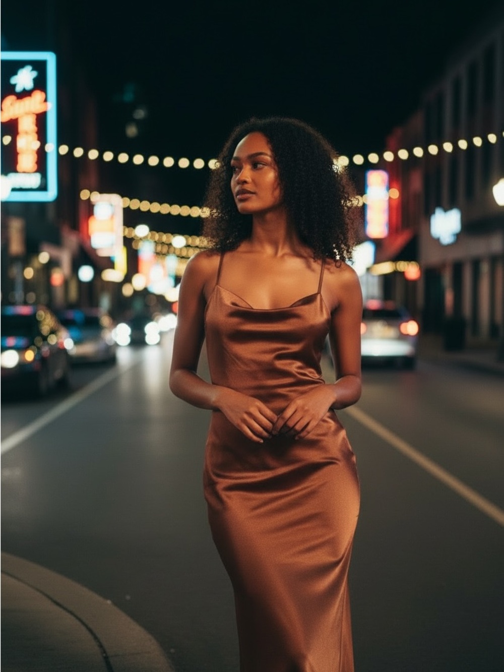 Club L London Copper club Maxi Dress
